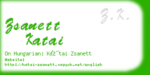 zsanett katai business card